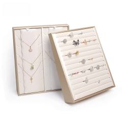PU leather good quality necklace pendant earrings display stand