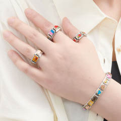 DIY italian bracelet charm enamel zodiac theme bracelet charm stainless steel charm 1pcs pricr