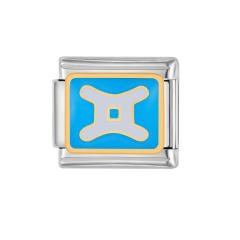 DIY italian bracelet charm enamel zodiac theme bracelet charm stainless steel charm 1pcs pricr