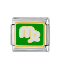 DIY italian bracelet charm enamel zodiac theme bracelet charm stainless steel charm 1pcs pricr