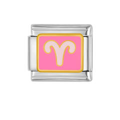 DIY italian bracelet charm enamel zodiac theme bracelet charm stainless steel charm 1pcs pricr