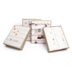 PU leather good quality necklace pendant earrings display stand