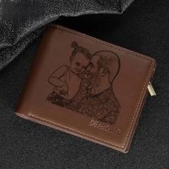 Personality DIY picture wallet for men father's day gift gift for men