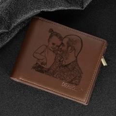 Personality DIY picture wallet for men father's day gift gift for men