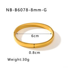 Hot sale gold silver color stainless steel diamond bangle bracelet collection