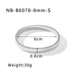 Hot sale gold silver color stainless steel diamond bangle bracelet collection