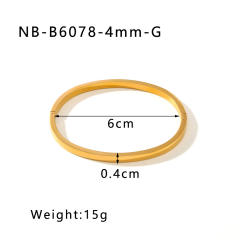 Hot sale gold silver color stainless steel diamond bangle bracelet collection