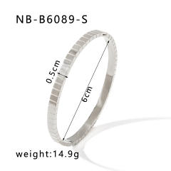 Hot sale gold silver color stainless steel diamond bangle bracelet collection