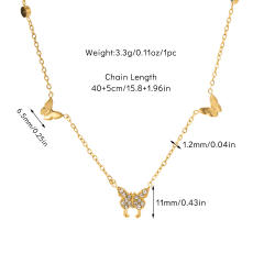 Dainty easy match tiny element easy match basic stainless steel choker necklace