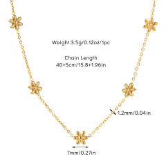 Dainty easy match tiny element easy match basic stainless steel choker necklace