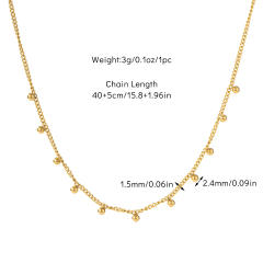 Dainty easy match tiny element easy match basic stainless steel choker necklace