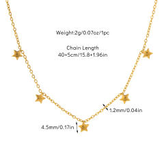 Dainty easy match tiny element easy match basic stainless steel choker necklace