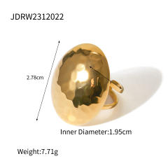 18KG chunky ball bead design stainless steel earrings