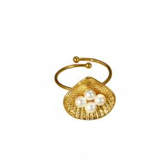 Vintage natural stone stainless steel finger rings collection