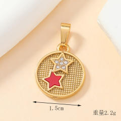 DIY accessory stainless steel star heart charm pendant without chain