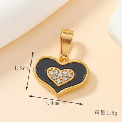 DIY accessory stainless steel star heart charm pendant without chain