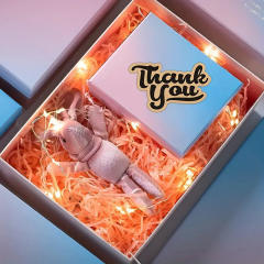 50pcs 2.1inch *3.5 inch kraft paper thank you card gift card