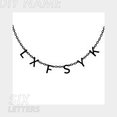 14KG dainty custom name letter stainless steel necklace