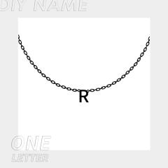 14KG dainty custom name letter stainless steel necklace