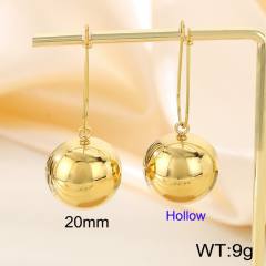 Chunky hollow out semicircle stainless steel dangle earrings
