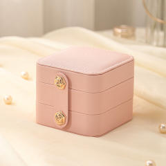 Popular three layer colorful jewelry box travel jewelry storage box