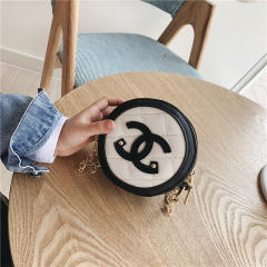 Sweet round shape colorful mini bag for kids adult neat purse