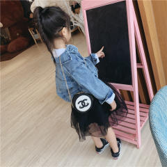 Sweet round shape colorful mini bag for kids adult neat purse