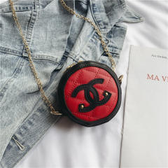 Sweet round shape colorful mini bag for kids adult neat purse