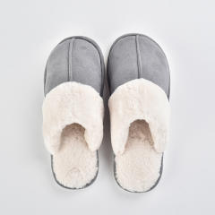 Winter design hot sale fluffy Closed toe non-slip slippers for men women