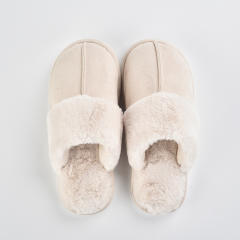 Winter design hot sale fluffy Closed toe non-slip slippers for men women