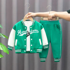 3pcs set spring autumn new design sport jacket pants t-shirt set for boys