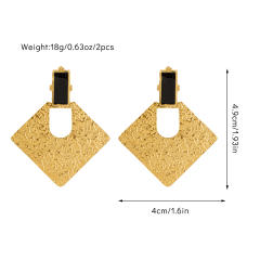 Concise easy amtch gold color bigger earrings collection stainless steel earrings