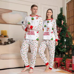 Cartoon funny christmas tree christmas pajamas family outfits