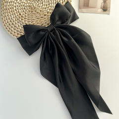 36cm plain color big bow french barrette hair clips french barrette hair clips