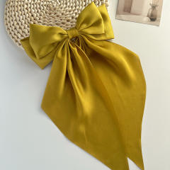 36cm plain color big bow french barrette hair clips french barrette hair clips