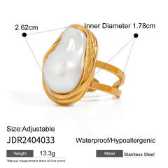Hot sale gold color chunky stainless steel finger rings collection