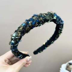 High-grade Korean Style Autumn Winter Tweed Sponge headband bow hair claw clips collection