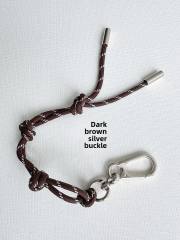 Color Rope Bag Charm Fashionable All-match Adjustable Woven Hand Rope Hanging Ornaments