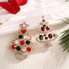 Korean style cute Christmas cat brooch Christmas tree Santa Claus romantic pin