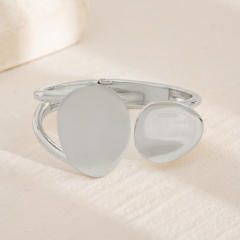 Heavy Industry Chunky Women's Personalized Pleated Metal Water Drop bangle bracelet