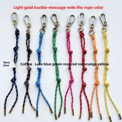 Color Rope Bag Charm Fashionable All-match Adjustable Woven Hand Rope Hanging Ornaments