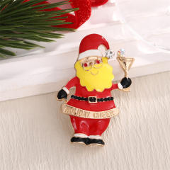 Korean style cute Christmas cat brooch Christmas tree Santa Claus romantic pin