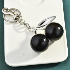Factory direct new cherry keychain bag pendant women's bag jewelry exquisite car keychain wholesale generation