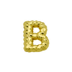 new double-sided pineapple shape 26 English letter initial letter pendant necklace