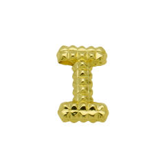 new double-sided pineapple shape 26 English letter initial letter pendant necklace
