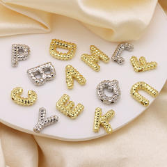 new double-sided pineapple shape 26 English letter initial letter pendant necklace