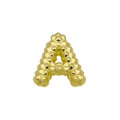 new double-sided pineapple shape 26 English letter initial letter pendant necklace