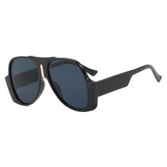 Vintage Large Frame Toad Shaped Sunglasses Hip-Hop Trendy Distinctive Oval Sunglasses