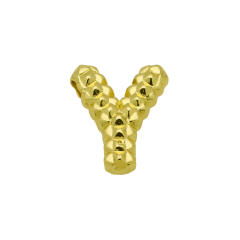 new double-sided pineapple shape 26 English letter initial letter pendant necklace