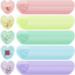 Color PVC Heart-Shaped Jewelry Small Bag Cute heart shape Ziplock Bags jewelry accessory